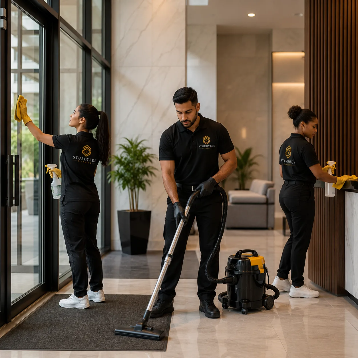 Clean, bright living room — kept spotless with SturdyBee residential maintenance cleaning